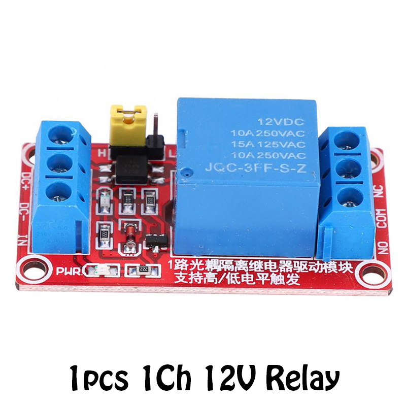1PCS/3PCS 12V High and Low Trigger Relay Module Relay Expansion Board 1 Road with Optocoupler