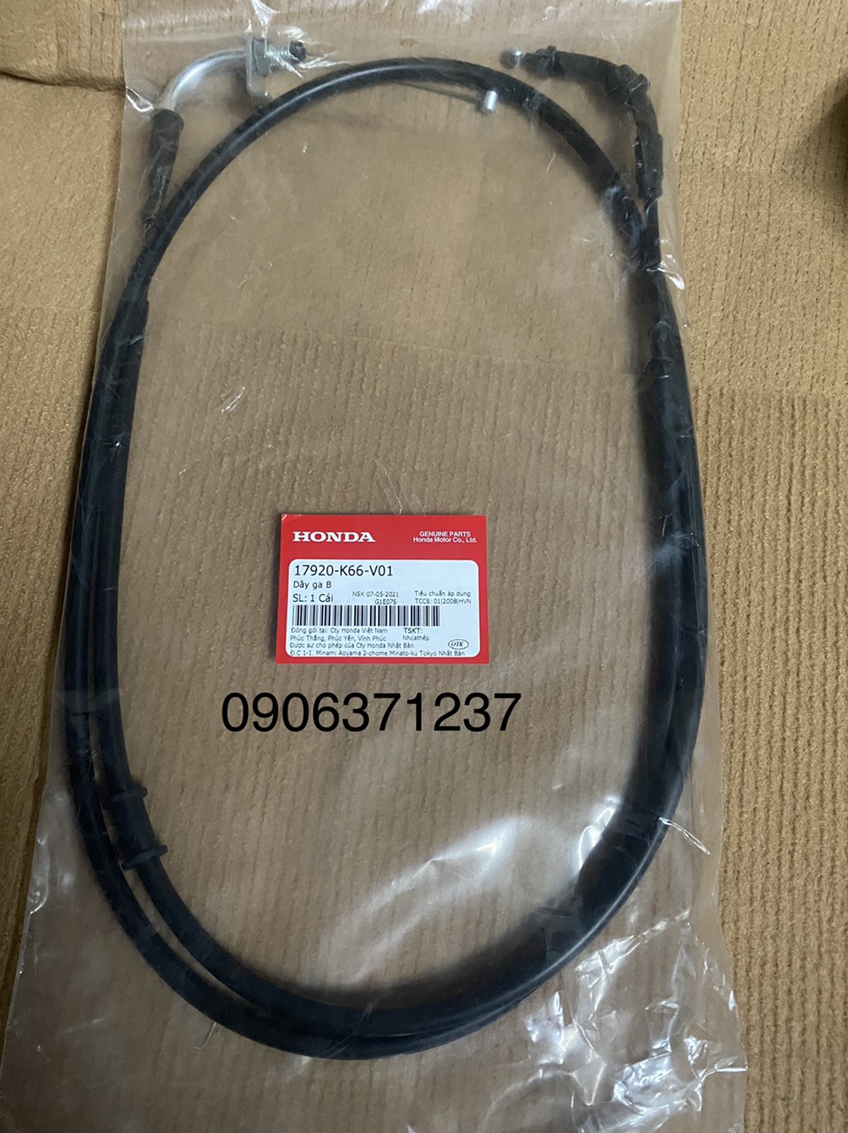 Dây ga a và b xe air blade 2016 trở lên zin