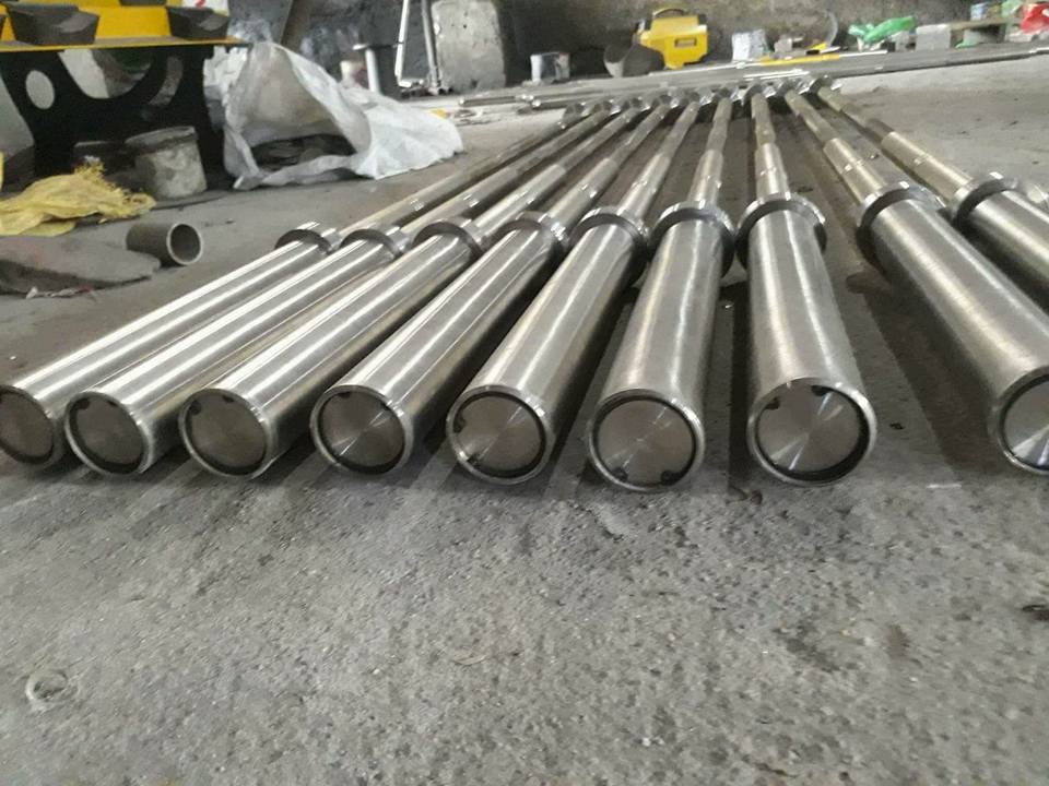 Thanh đòn tạ 2,2m inox phi 50 (tặng bộ khóa đòn tạ ABs xịn xò - hàng loại 1)