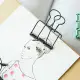 【Toy life hall】3 Types Paper Clips Hollow Binder Clips Stainless Steel Document Files Holder Notes Clips DIY Bookmarks Supplies. 