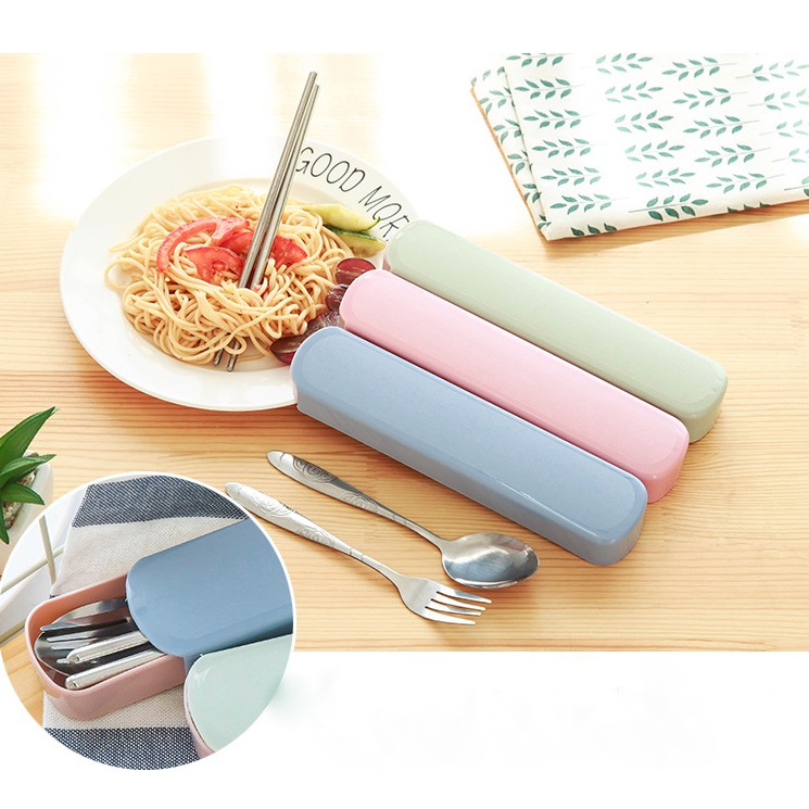 Bộ muỗng đũa nỉa cá nhân inox