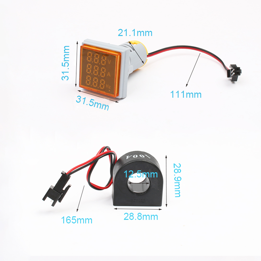 Misuratore Di Corrente Di Tensione,50A 100A 6,5-100 V DC Multimetro