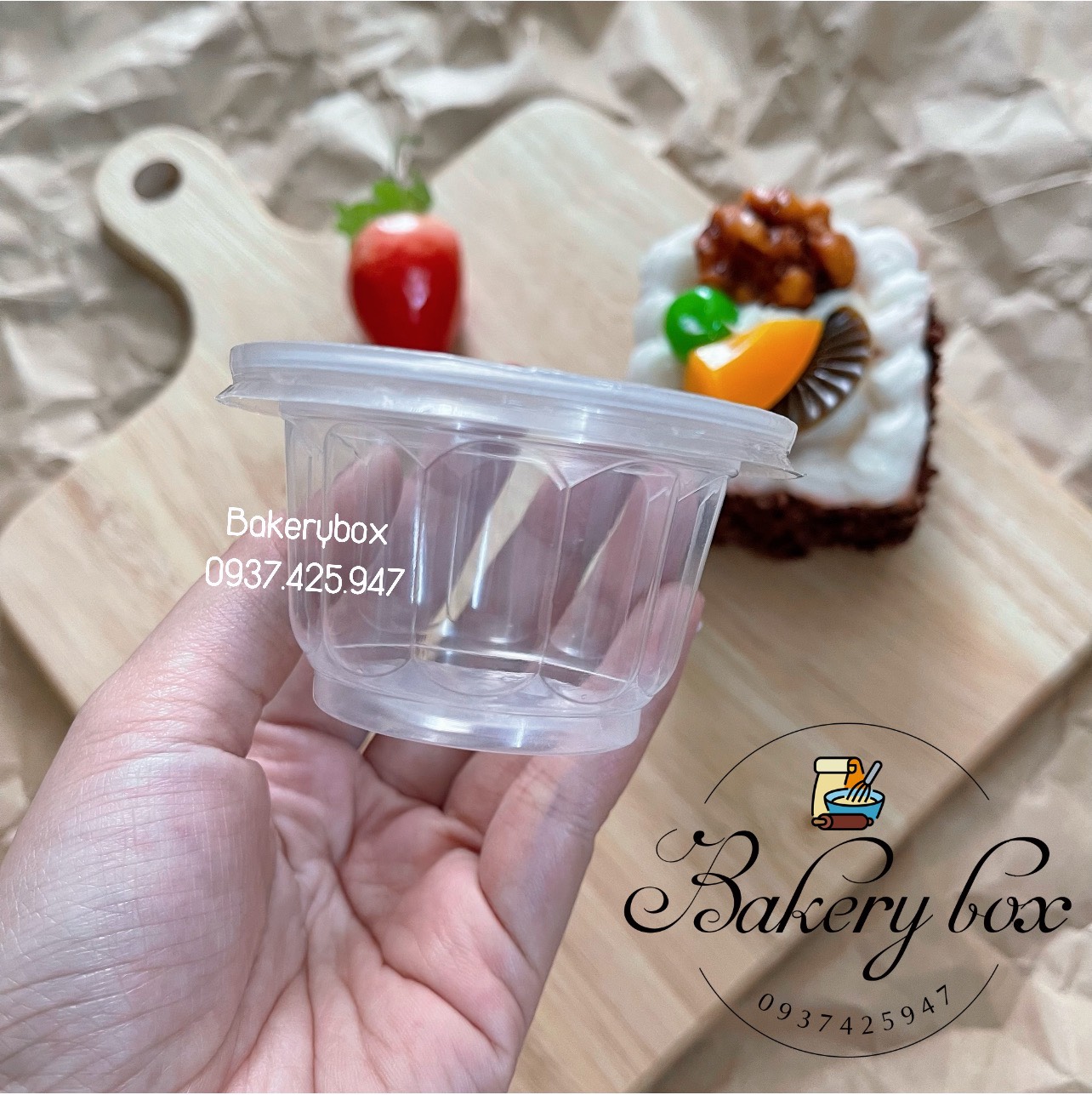 100 Ly Hoa Mai Đựng Rau Câu - Bánh Plan - Pudding 408