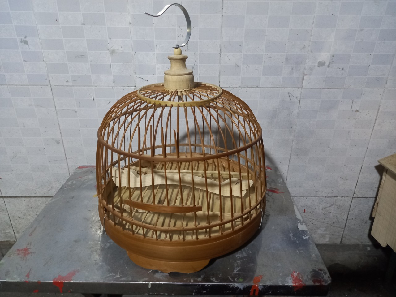 (HCM) LỒNG CHIM CU GÁY BẰNG TRE