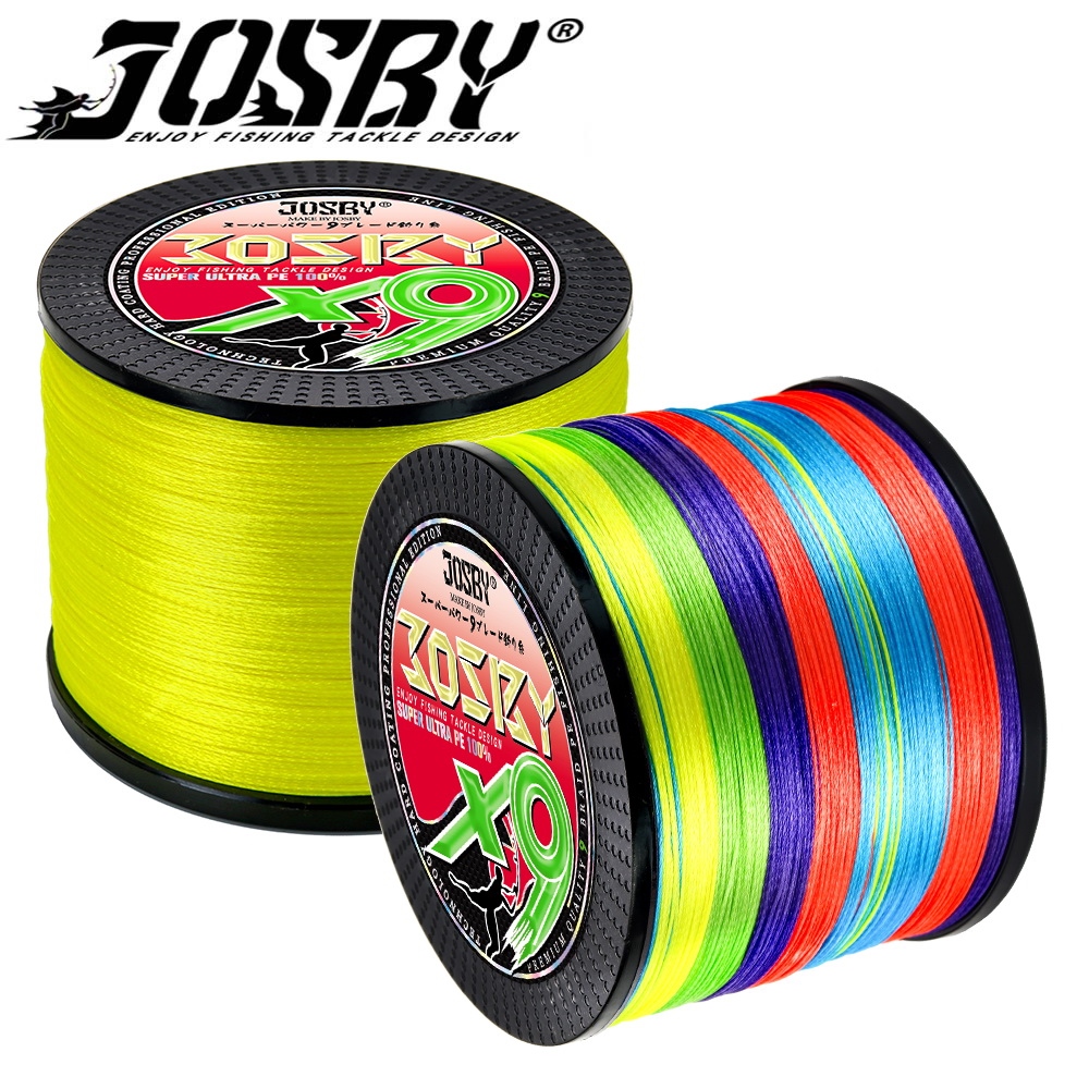 SALES】 JOSBY 9 Strands Fishing Line Super Strong1000M 500M 300M