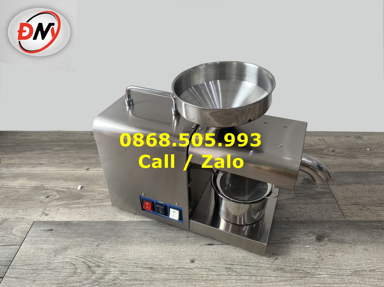 Máy ép dầu đậu phộng inox 316 | Máy ép dầu lạc mini, ép dầu gấc, đậu nành DM-311