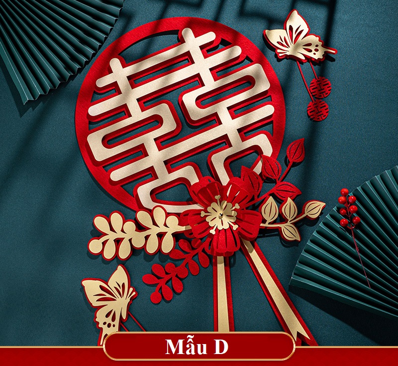 Set trang trí cửa phòng cưới, phòng tân hôn