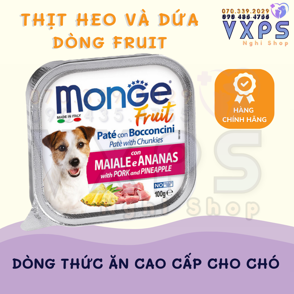 Pate Monge Cho CHÓ Nhiều Vị Thơm Ngon 100g