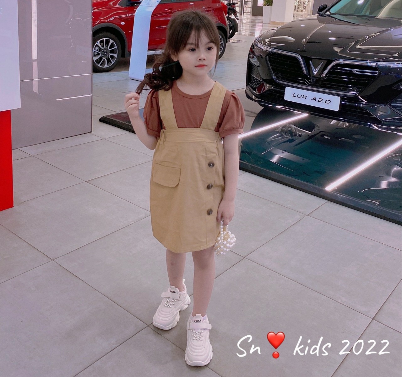 Bộ sơ mi ngắn tay cho bé gái