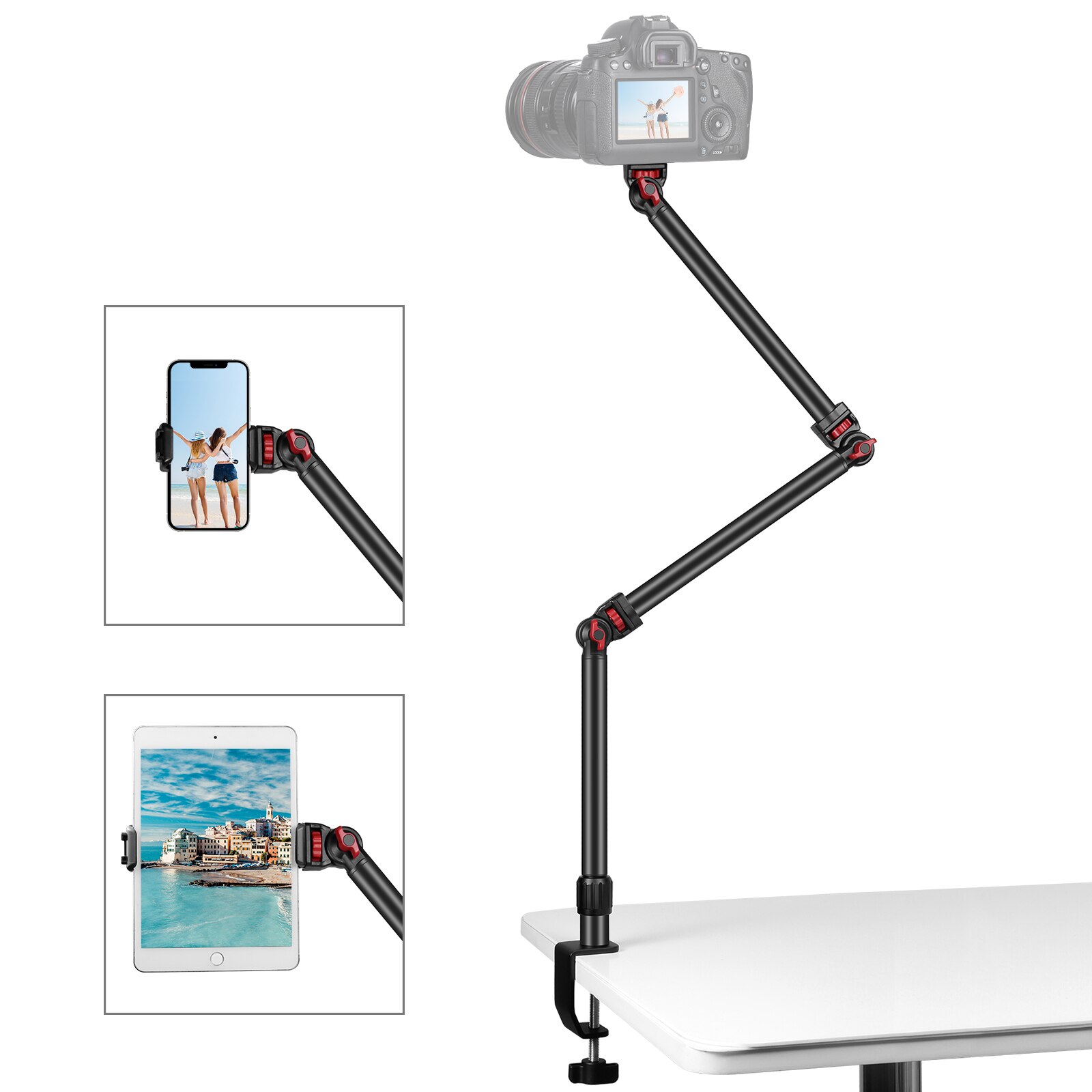 Puluz camera desk stand auxiliary holding arm flexible overhead webcam
