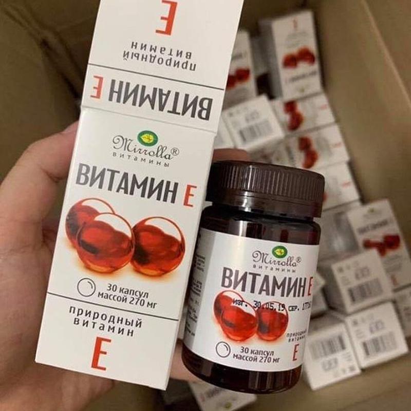 Vitamin E đỏ Nga Mirrolla 270mg hộp 30 viên
