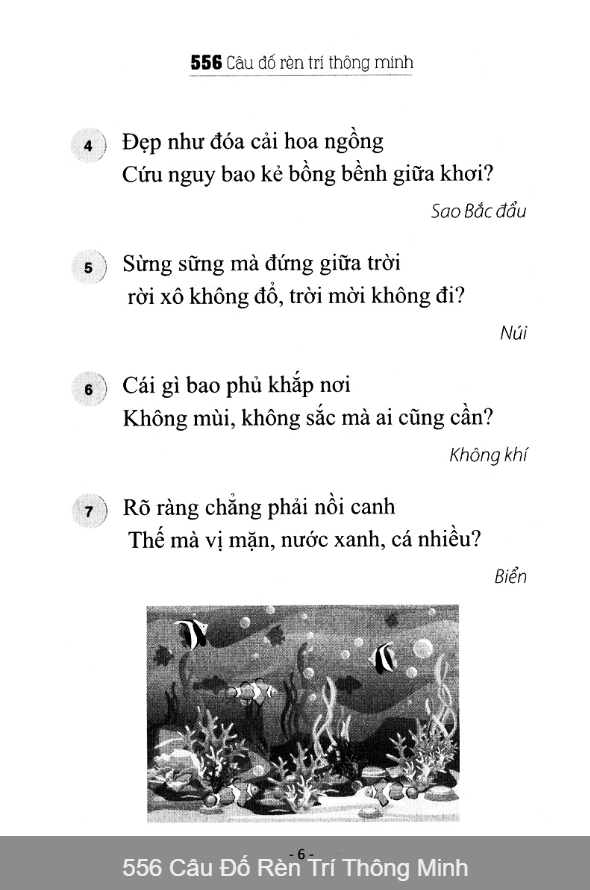 Sách - 556 câu đố rèn trí thông minh ( khổ to)