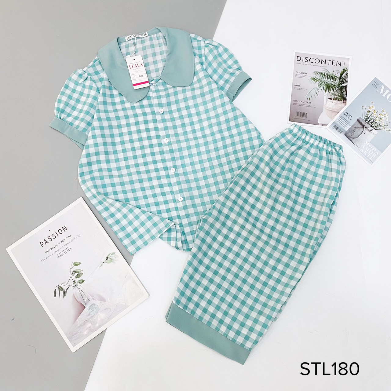 Bộ Pijama lửng mặt nhà chất Mango cao cấp có size