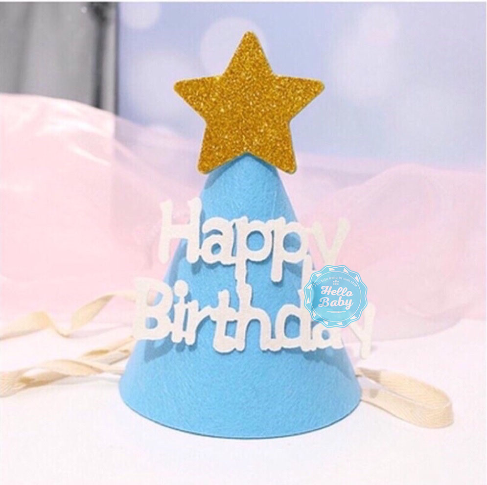 Birthday hat felt cloth 3D Korean style, hat felt daisy flower for baby-Hello Baby