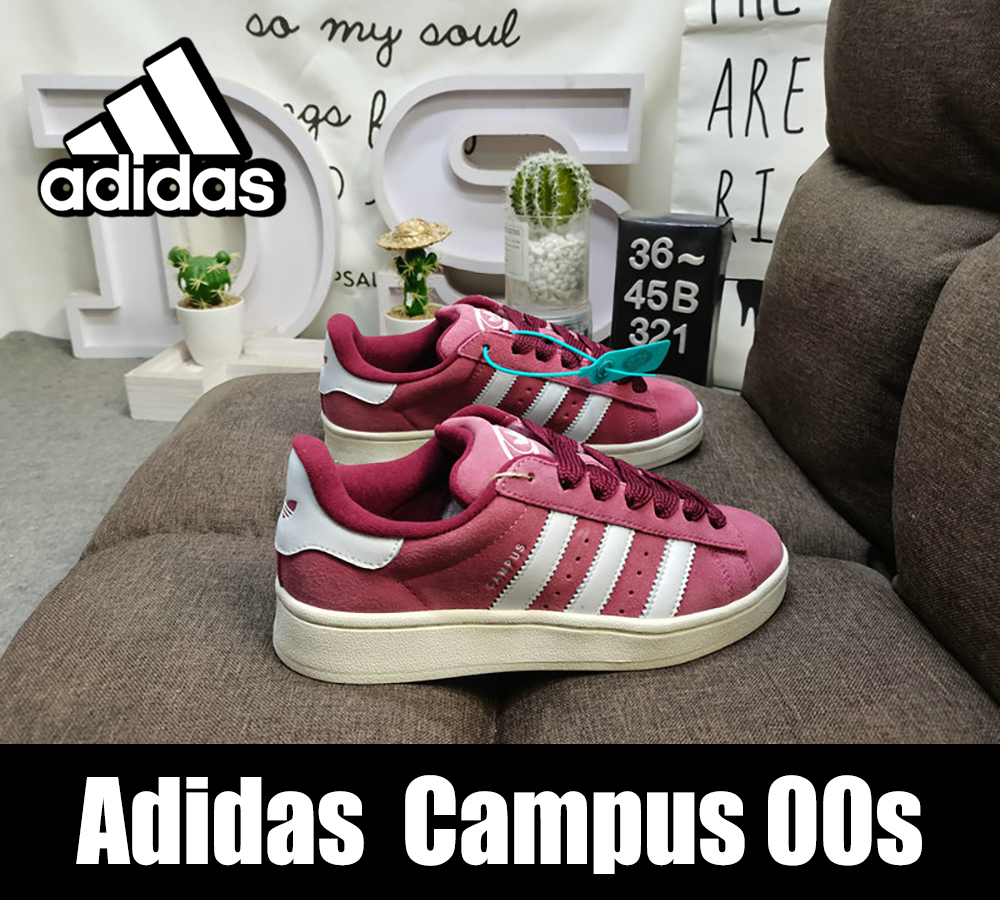 Adidas Clover CAMPUS 00s Men's and Women's Shoes Comfortable and Breathable  Bread Shoes Casual Board Shoes (Multiple Colors)