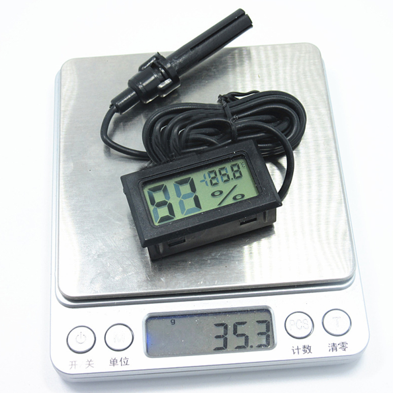 Electronic Hygrometer Embedded Digital Temperature Humidity Meter Fy 12 Meter With Probe