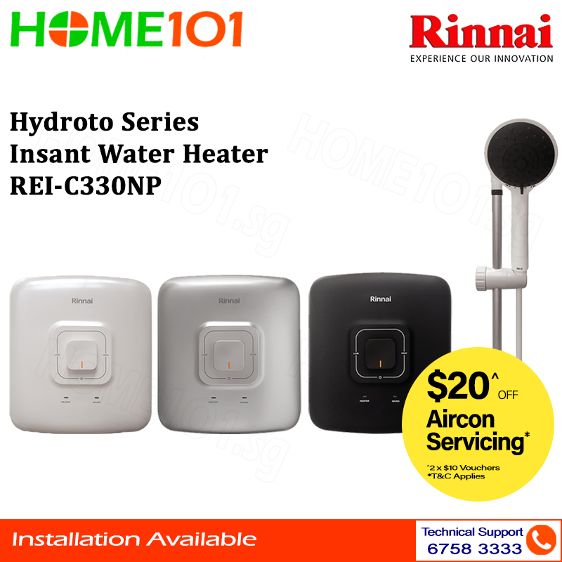 Rinnai Hydroto Series Instant Water Heater REI-C330NP | Lazada Singapore
