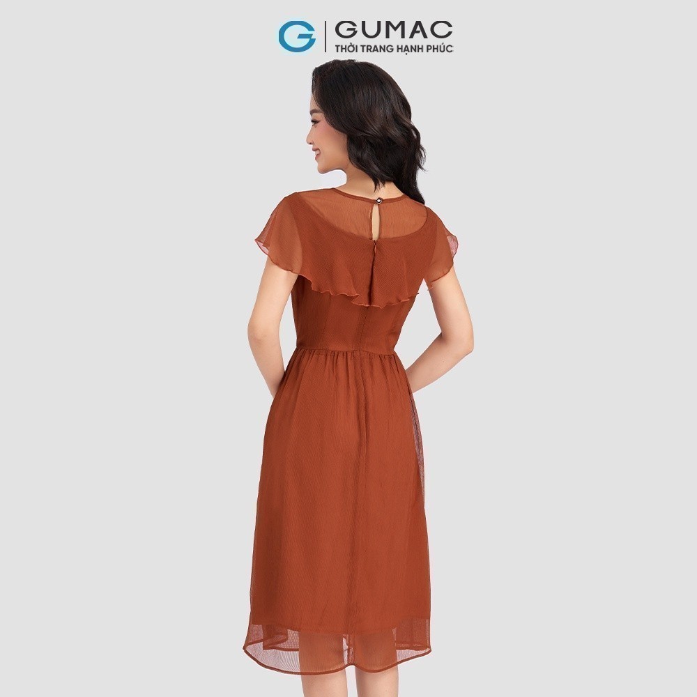 [25 - 29.9 |Voucher 10-12%] Đầm nữ kiểu bèo vai GUMAC DD03034