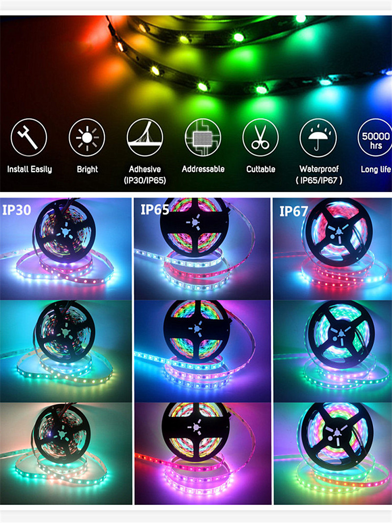 0.5-5M%2030/60%20LEDs/M%202811%20Pixels%20Programmable%20Individual%20Addressable%20LED%20Strip%20WS2811%205050%20RGB%2012V%20Black%20LED%20Tape%20lamp%20-%20Image%207