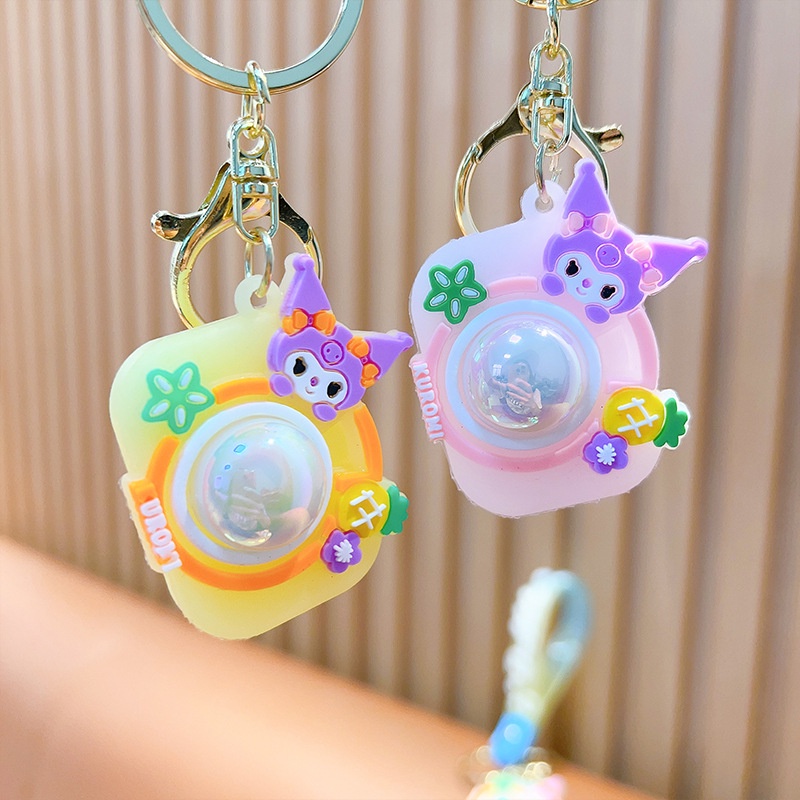 Móc khoá máy ảnh có đèn nháy con vật cute