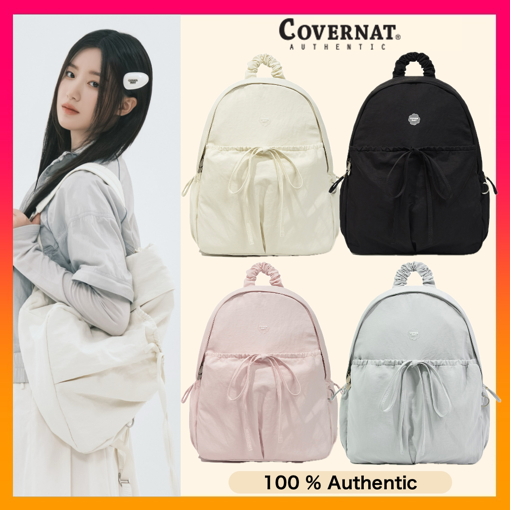 【COVERNAT X EASTPAK】 Clover Heart Ribbon Shirring Backpack G)I-DLE - SHUHUA's Pick] COVERNAT Clover Heart Shirring