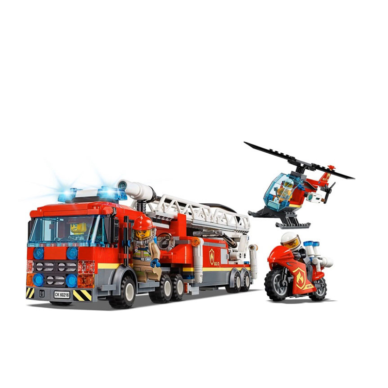 LEGO】60216 City Police Series Fire Rescue Team 60110 Tổng cục