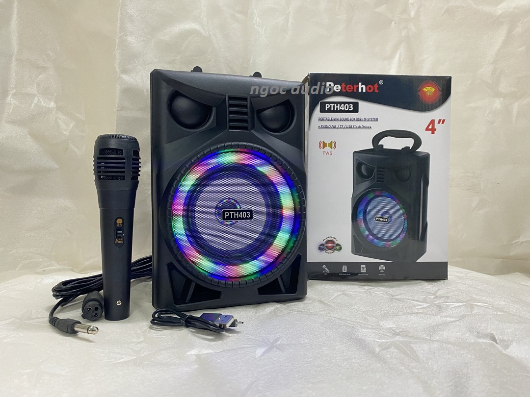 Loa bluetooth Karaoke PTH 403 kèm mic hát