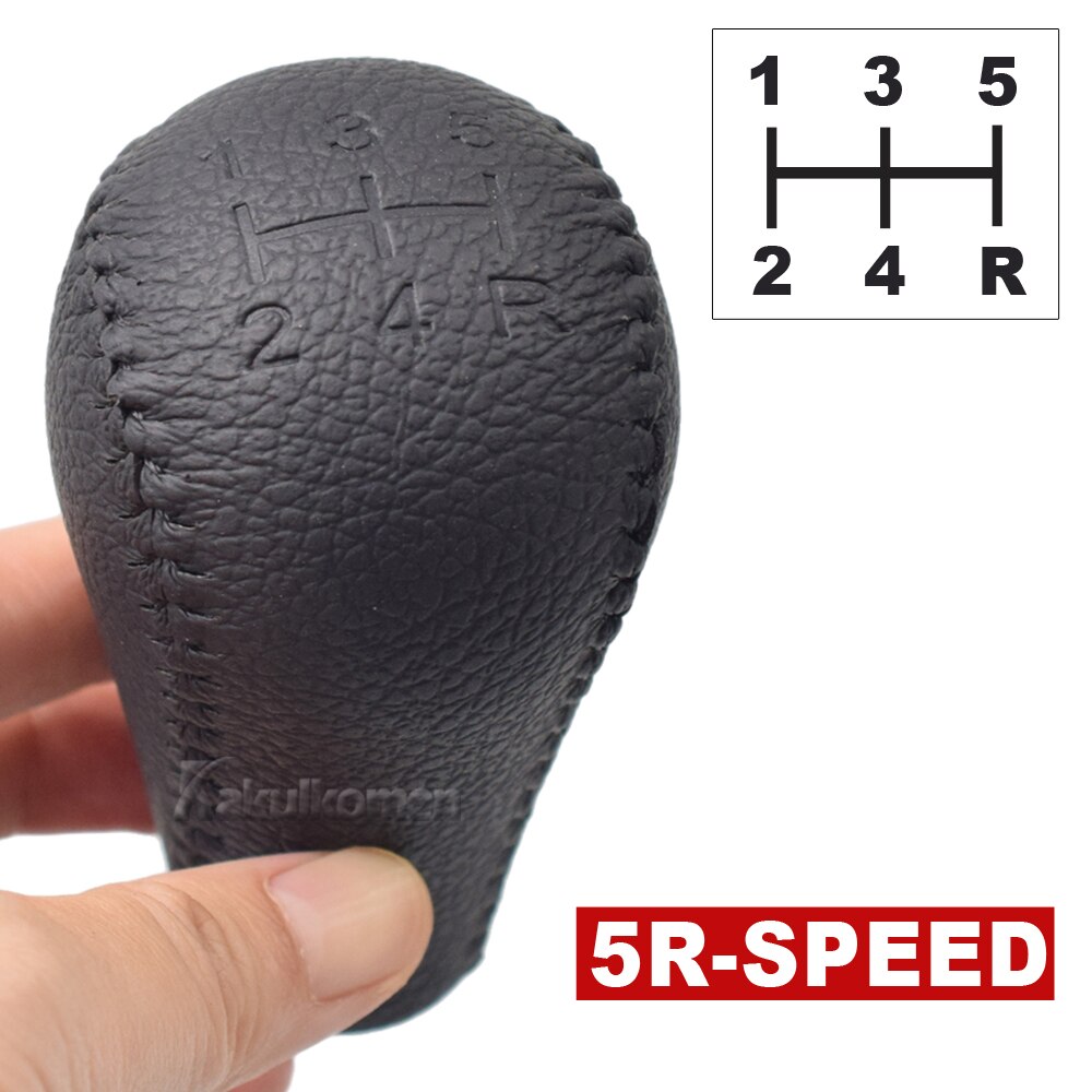 Manual 5/6 Speed Car Gear Shift Knob Lever Switch Leather Shifter