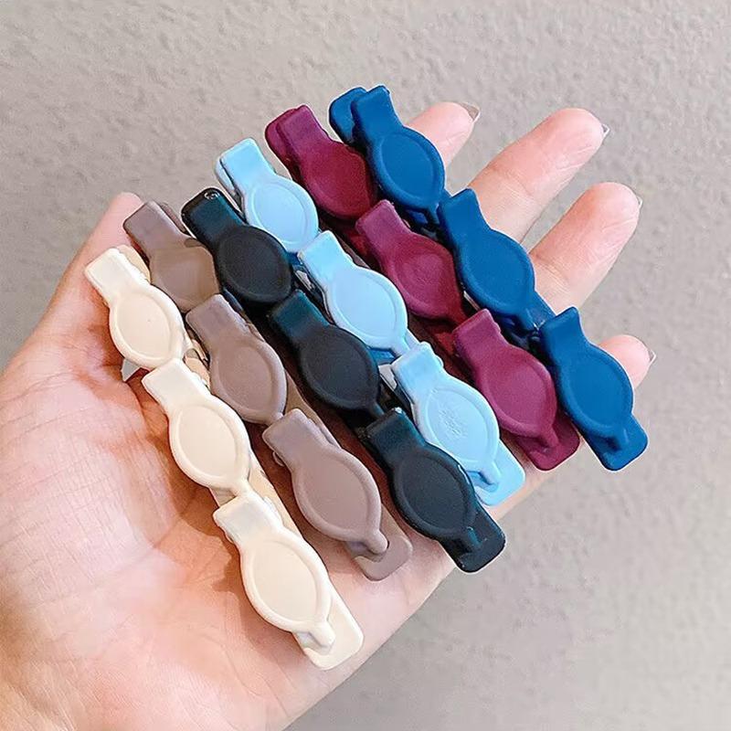 Kẹp tóc bện màu trơn, kẹp tóc bện đôi, kẹp tóc tóc mái bên