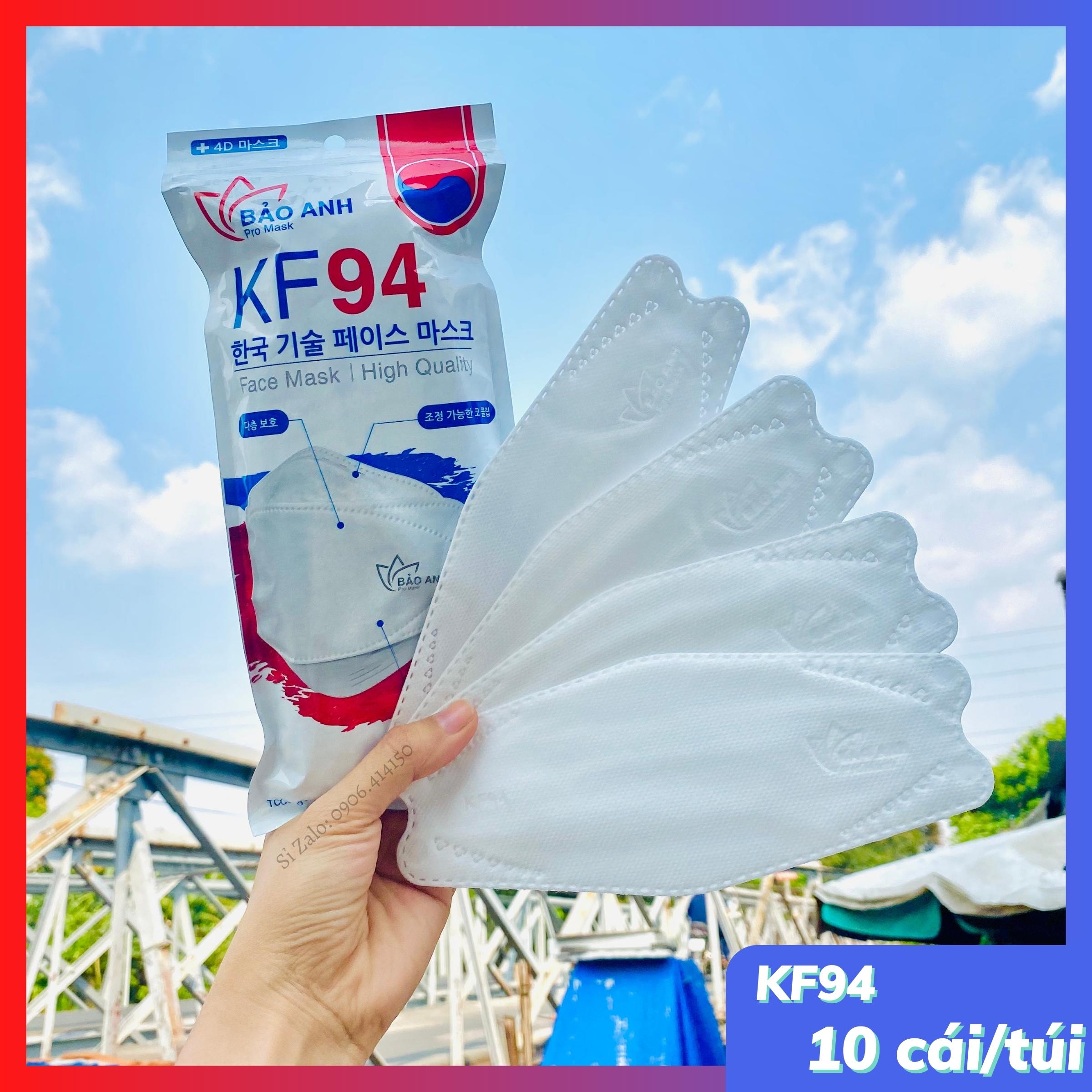 Set 40 cái, 10 cái khẩu trang KF94 , tiêu chuẩn Hàn quốc - Thegioikhautrang.vietnam
