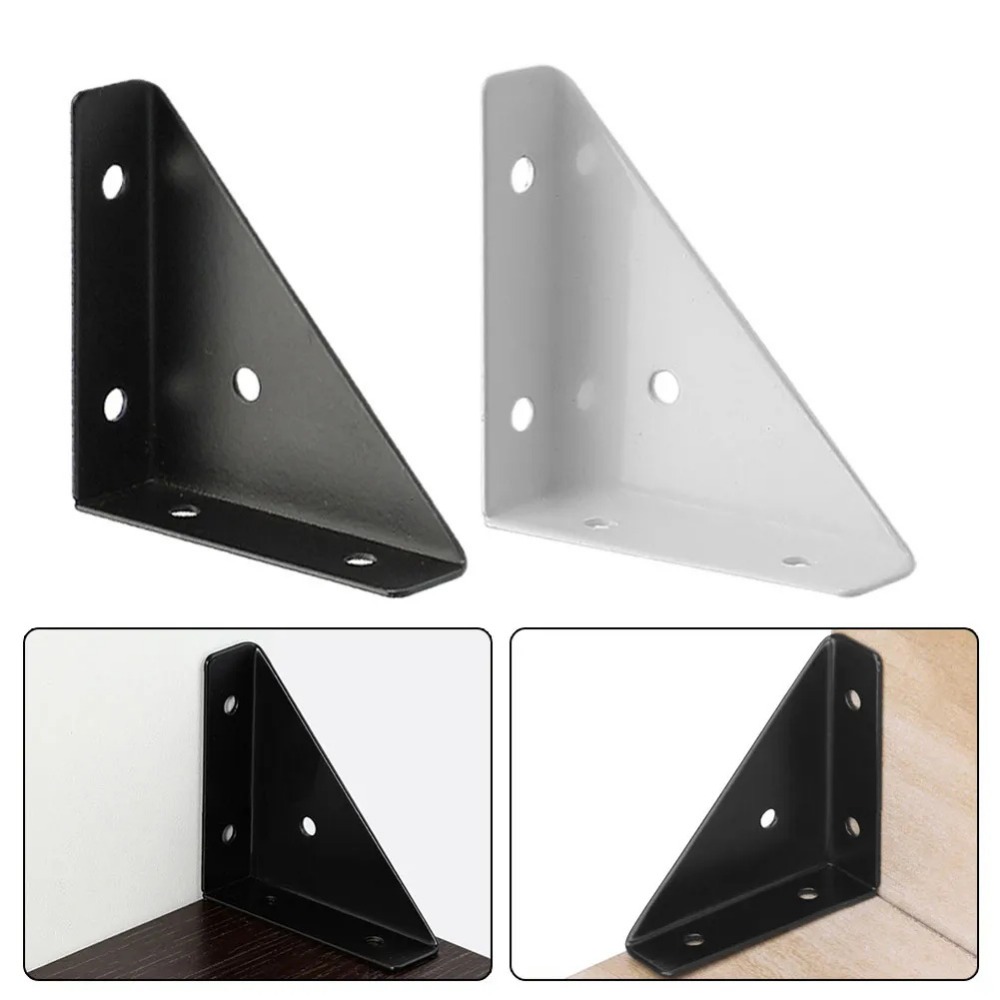Angle Corner Brackets Fasteners Heavy Protector Right Triangular Angle Corner Stand Supporting Cabinet Furniture Hardware