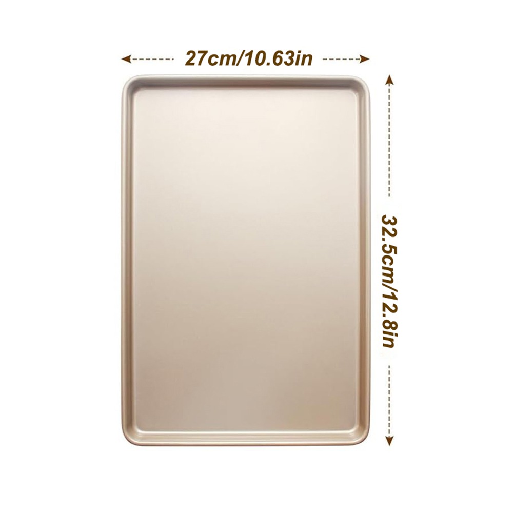 Gold%209/11/13inch%20Oven%20Baking%20Pan%20Nonstick%20Carbon%20Steel%20Bread%20Tray%20Rectangle%20Bakeware%20Pans%20-%20Image%209