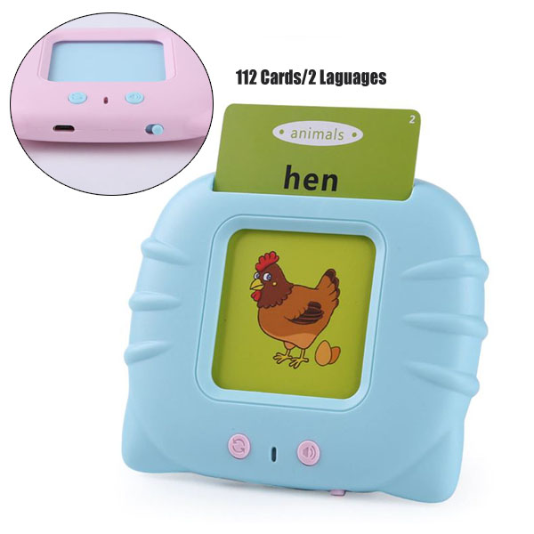 CAMERATOY001 Kids Boy and Girl Flash Card Electronic Learning Word