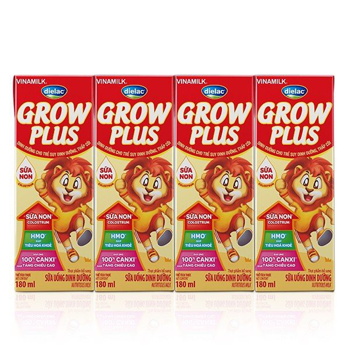 Thùng sữa bột pha sẵn Dielac Grow Plus Đỏ 180ml (48 hộp)- HSD mới
