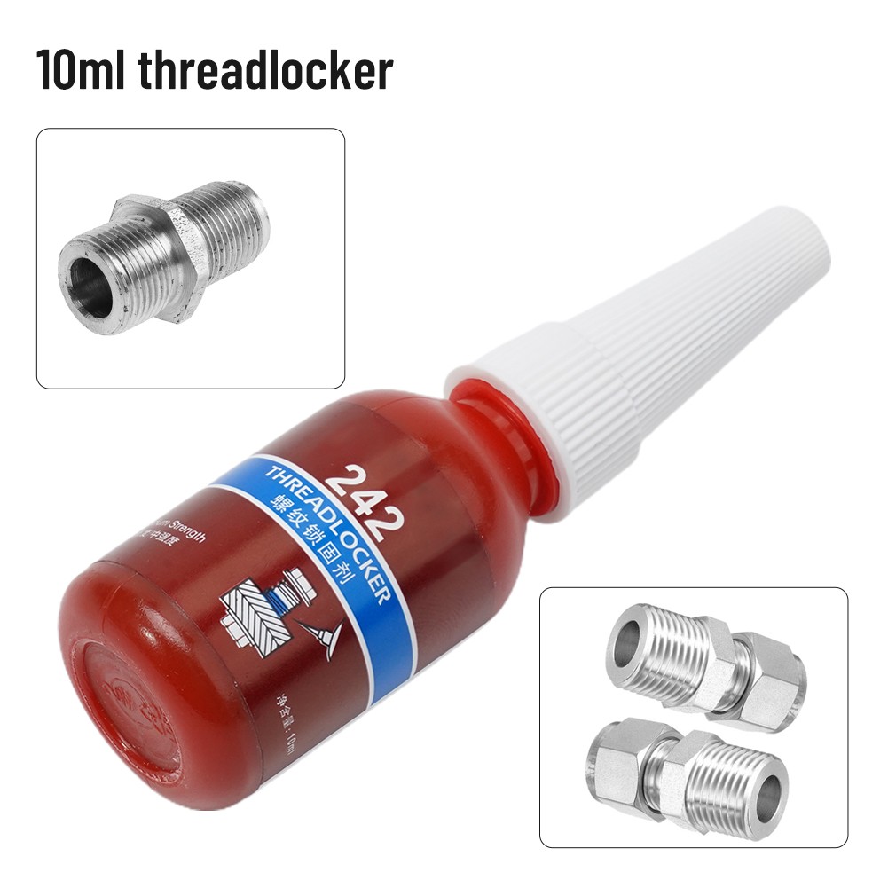 HOMETOOL Heavy Duty 10ml Threadlocker 262 for Locking and Sealing Industrial Machinery