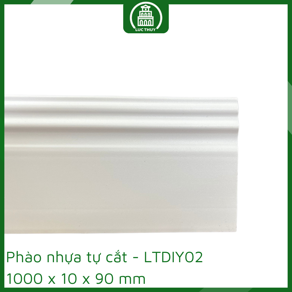 Phào nhựa chân tường tự cắt 9cm - DIY - Lục Thủy - Len chân tường cao cấp - Chống nước, mối mọt