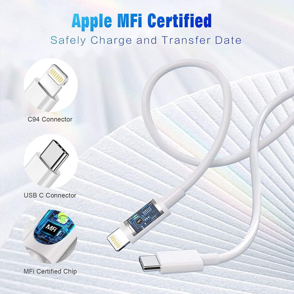 2Pcs 20W PD Fast Charging Cable For iPhone 15 Pro Max Plus iPhone Serise iPad USB Type C (1 meter) Fast charging data cable 2023