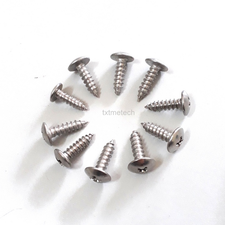 Vít gỗ bake đầu dù INOX 304 M4-M5 (50 con)
