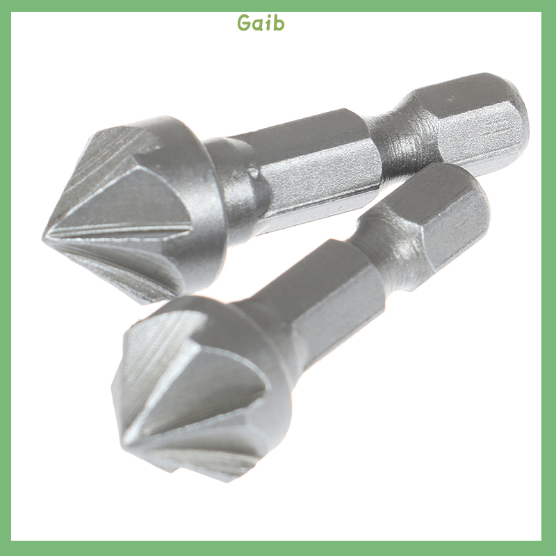 Gaib 6 Flute Countersink Drill Bit Chamfer Cutting Woodworking Tool hexagon handle