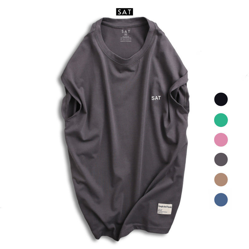 [HCM]Áo Tank Top Trơn SAT Màu Nhớt Cao Cấp - SAT
