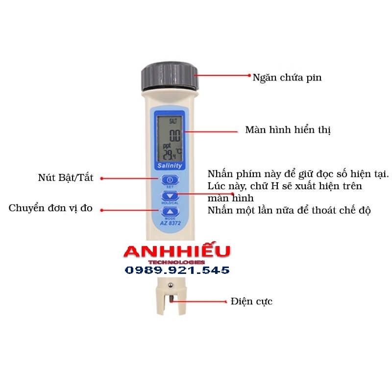 Bút đo độ mặn AZ-8372