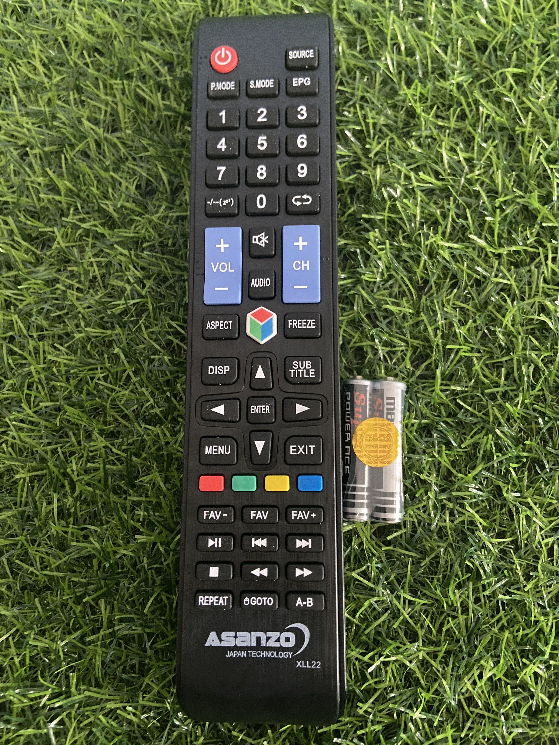 Remote Điều khiển tivi ASANZO Smart . Tặng kèm pin