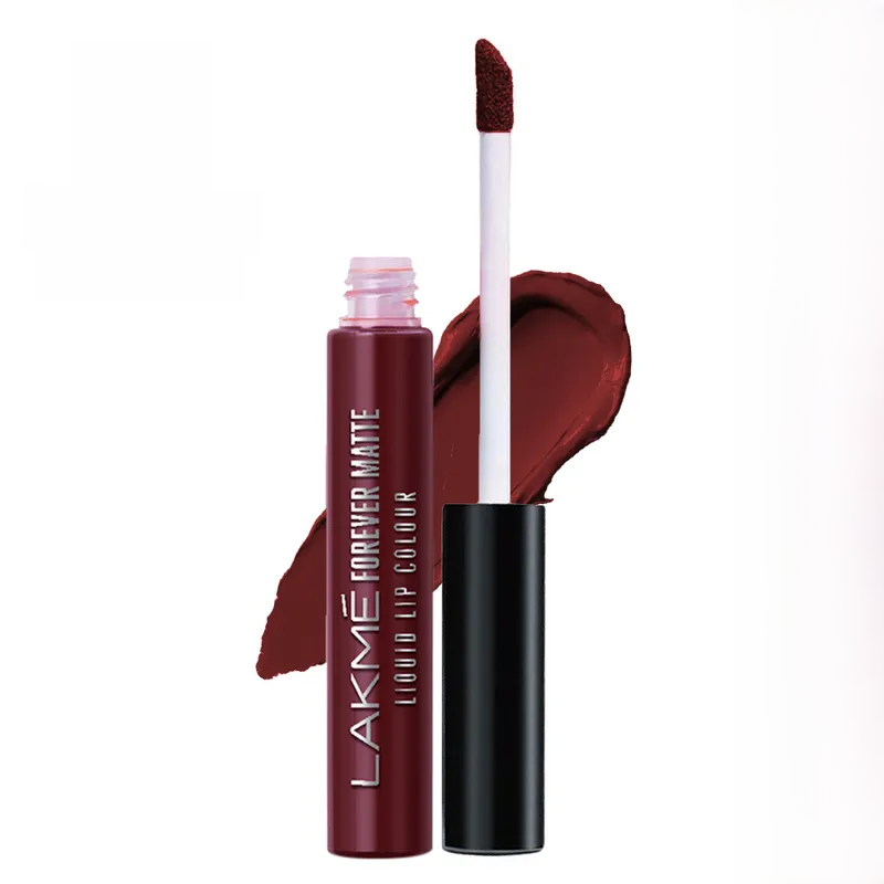 Lakme Forever Matte Liquid Lip Colour Wine Touch 5.6ml BOGO