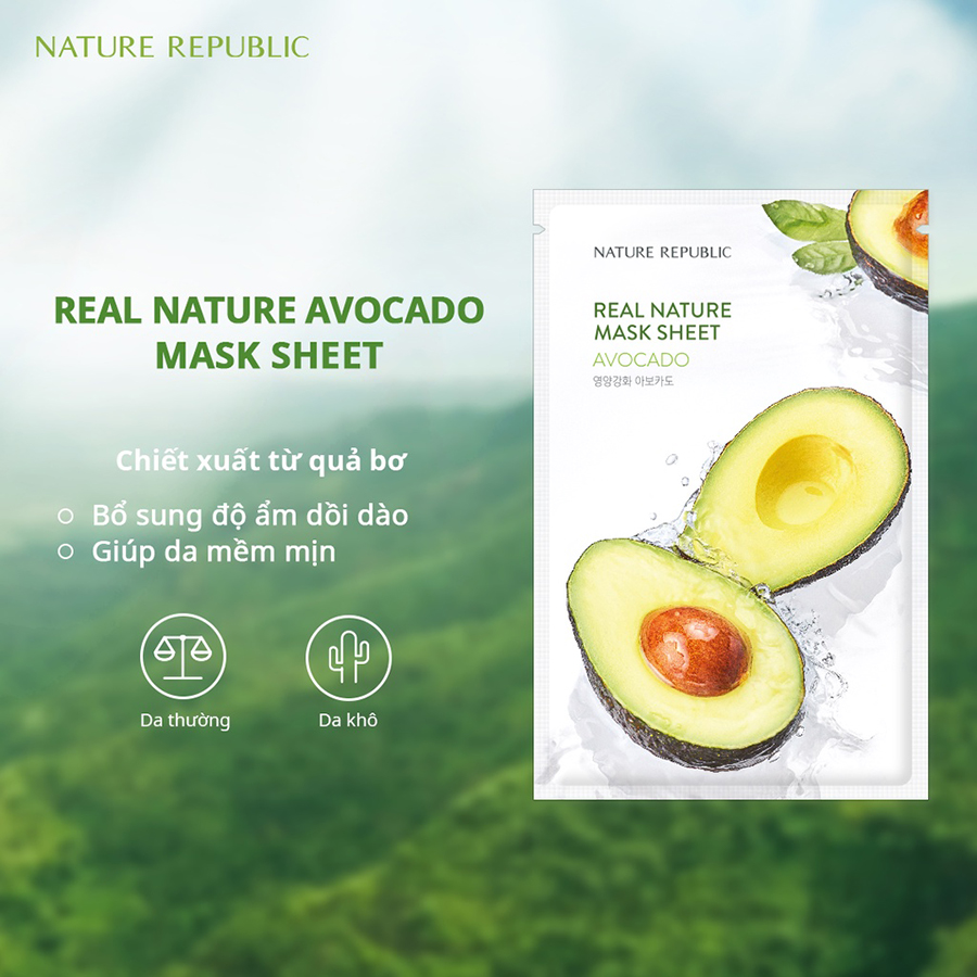 Nature Republic Mặt nạ giấy Real Nature 23ml