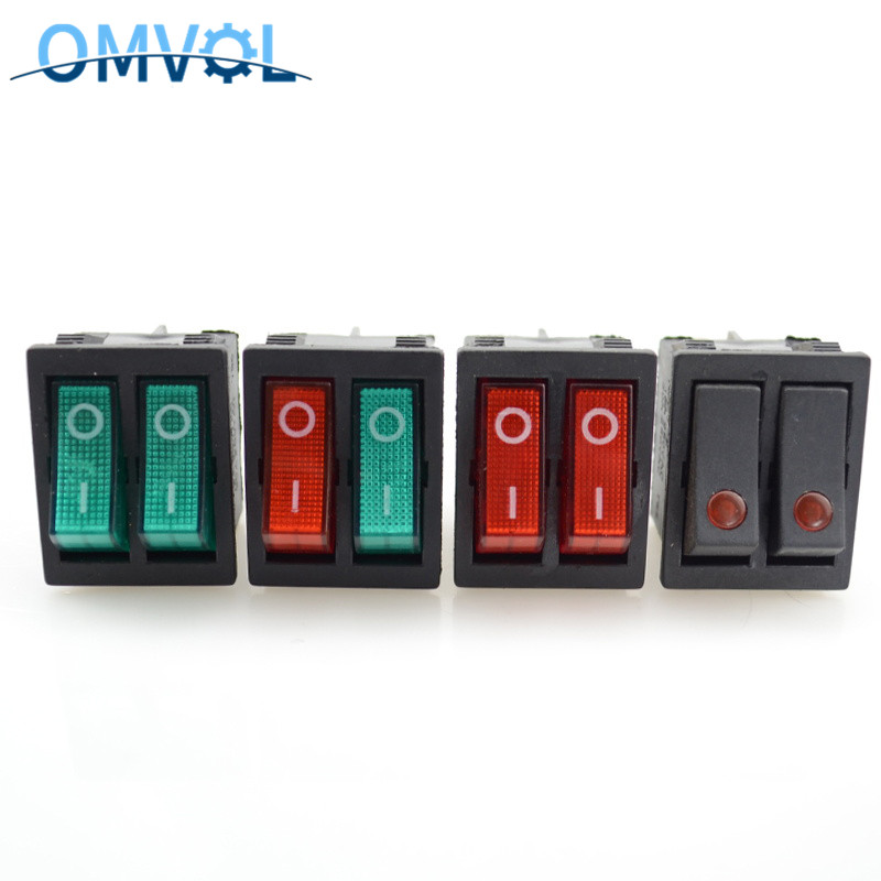 Normally Closed Rocker Switch 【Buy with eyes closed】KCD4 Rocker Switch ON-OFF Two-way 2 Position 6 ...