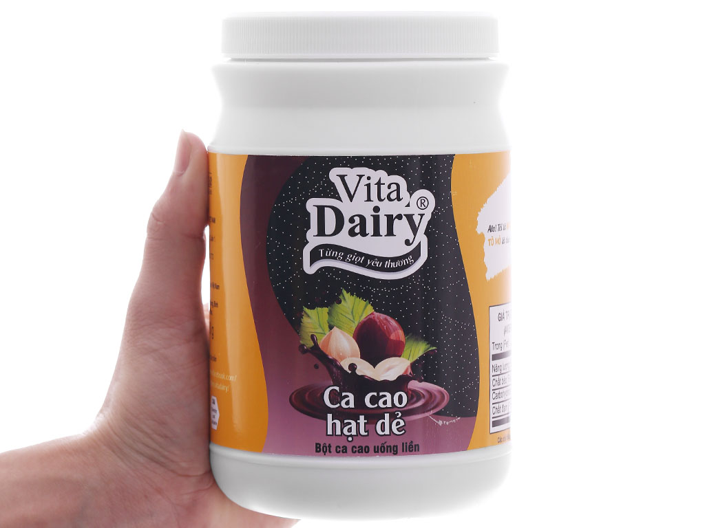 Bột ca cao hạt dẻ Vita Dairy hũ 450g