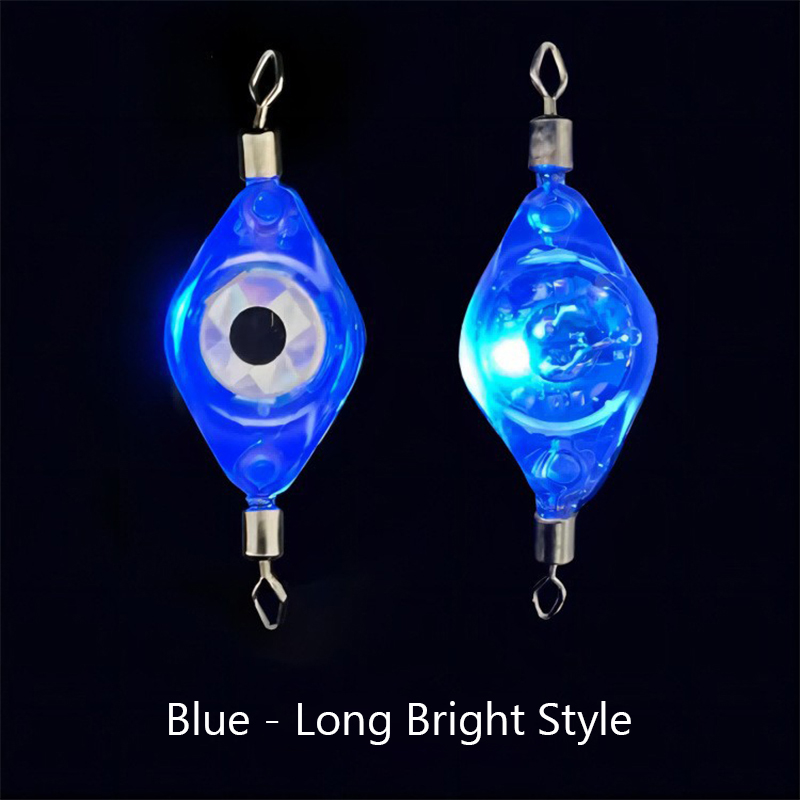 LED Fishing Bait Light Eye Shape Fishing Lure Light Waterproof Sensing Deep Drop For Seawater Freshwater Underwater High Bright.