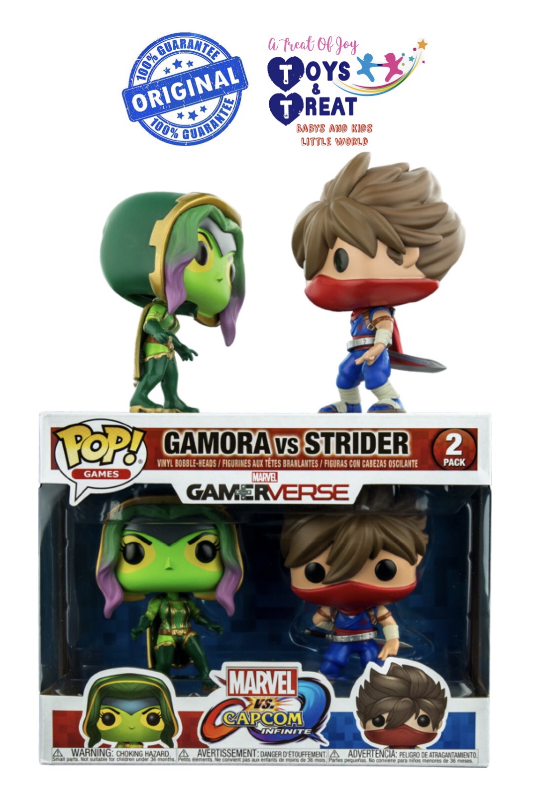 Funko Pop! Games: Marvel vs Capcom - Gamora vs Strider - 2 Pack