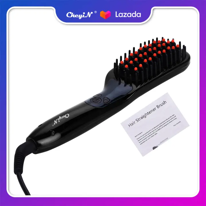 wet to dry hair straightener brush