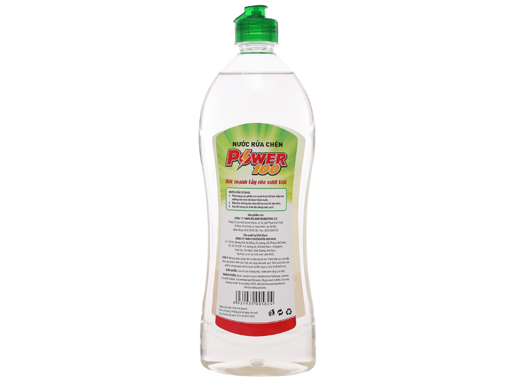 Nước Rửa Chén POWER100 Hương Chanh - 200g